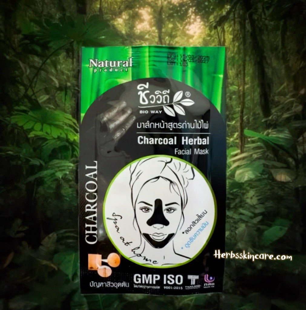 BIOWAY MASCARILLA FACIAL DE CARBÓN ACTIVADO 15 G.