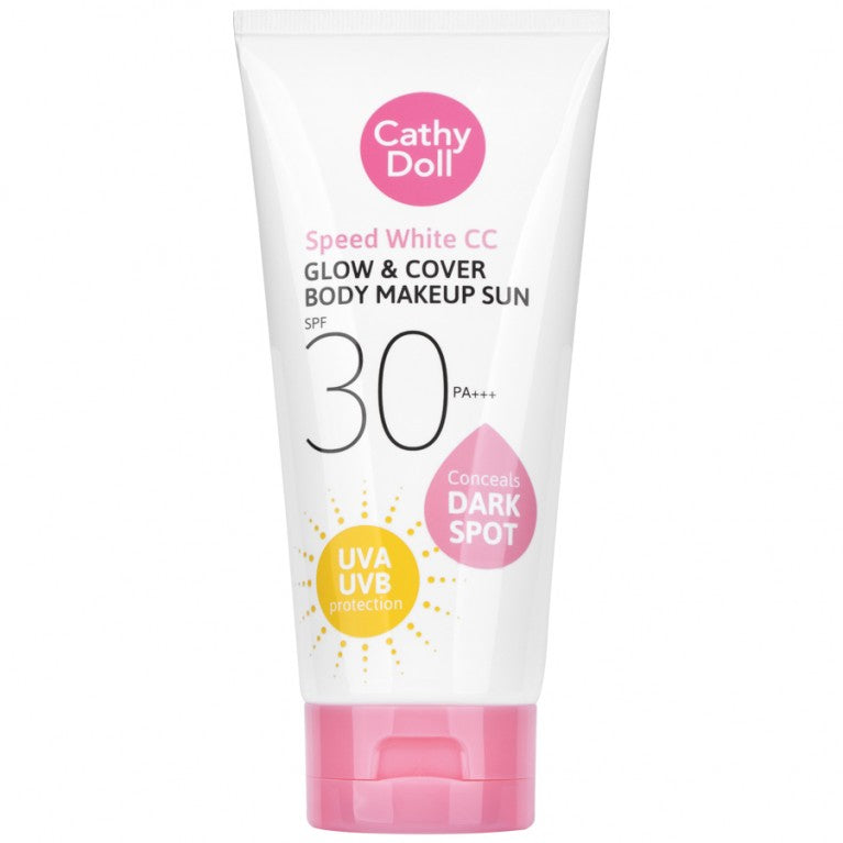 CATHY DOLL SPEED WHITE CC GLOW & COVER BODY MAKEUP SUNSCREEN SPF30 PA+++ 50 ML.