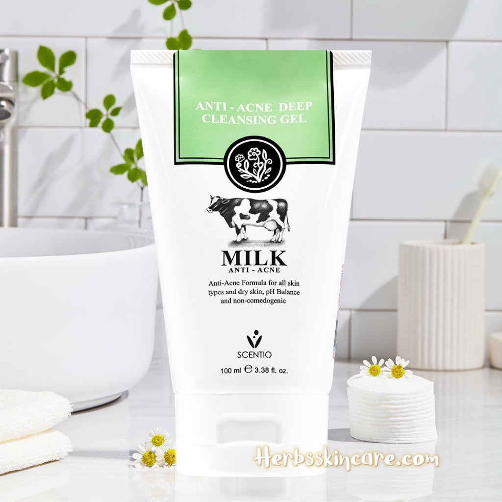 BEAUTY BUFFET SCENTIO LECHE GEL LIMPIADOR FACIAL PROFUNDO ANTIACNÉ 100 ML.
