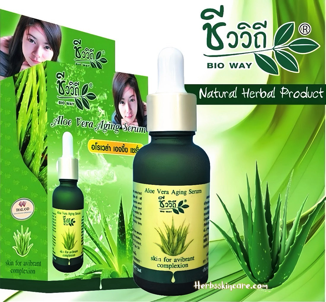 BIOWAY SÉRUM ANTiedad ALOE VERA 30 ML.