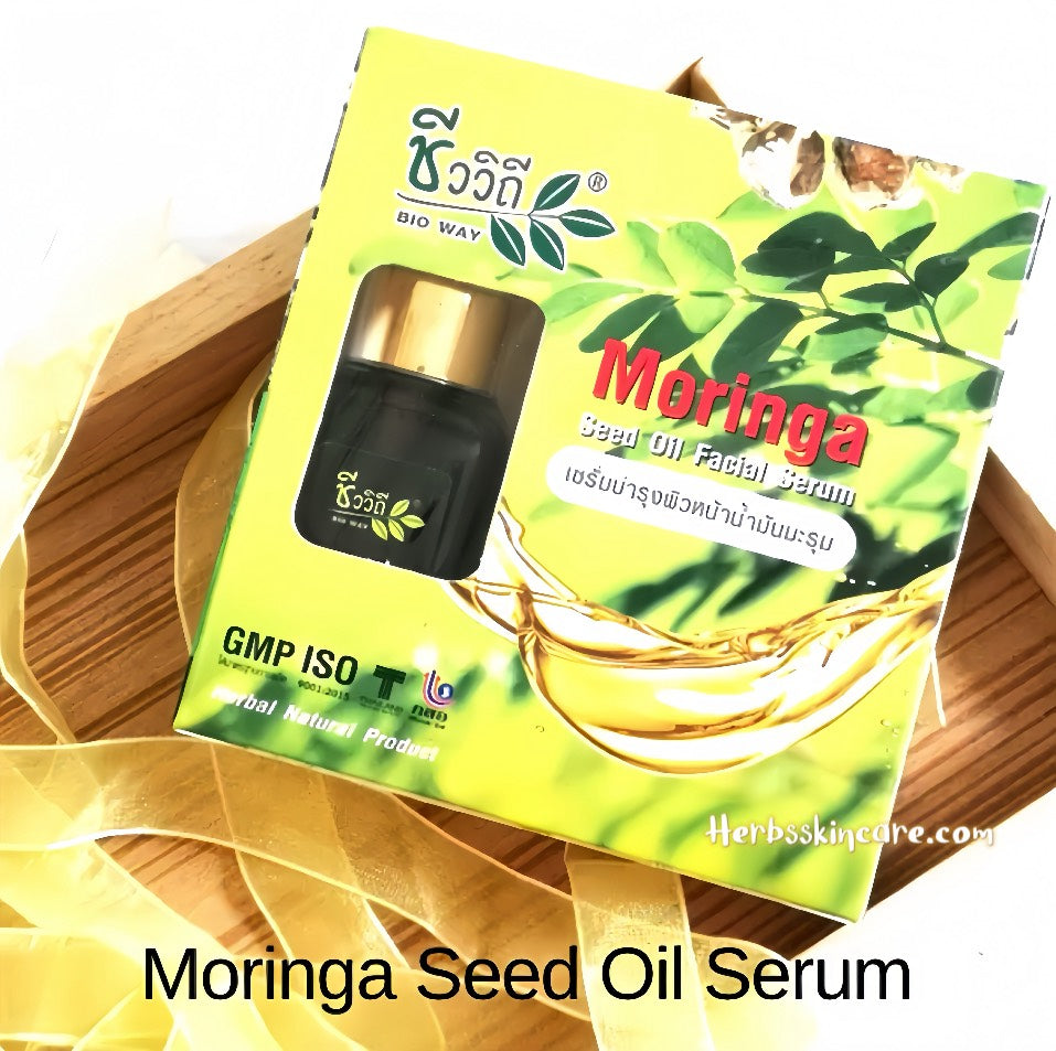 SÉRUM FACIAL DE ACEITE DE MORINGA BIOWAY 15 ML.
