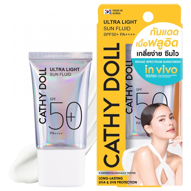 CATHY DOLL ULTRA LIGHT SUN FLUID SPF50+ PA++++ 15 ML.