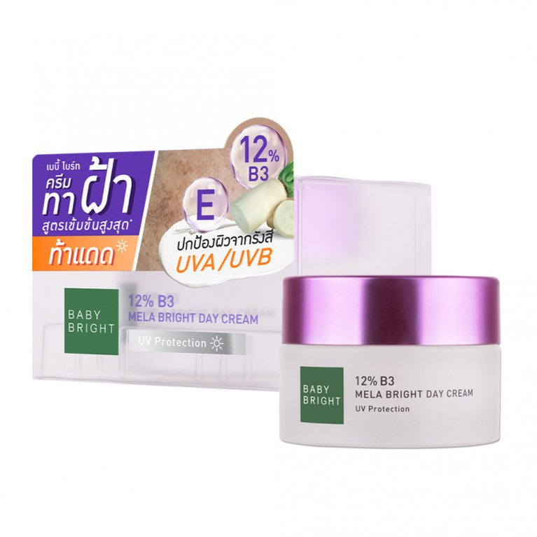 BABY BRIGHT 12% B3 MELA BRIGHT DAY CREAM 50 G.
