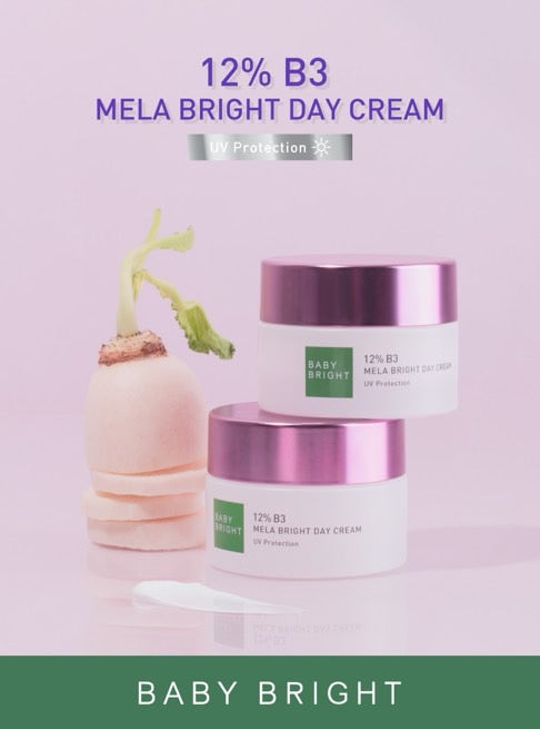 BABY BRIGHT 12% B3 MELA BRIGHT DAY CREAM 50 G.