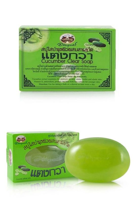 ABHAIBHUBEJHR CUCUMBER CLEAR SOAP 100 GM. (CUCUMBER CLEAR SOAP MIXED WITH VITAMIN E)
