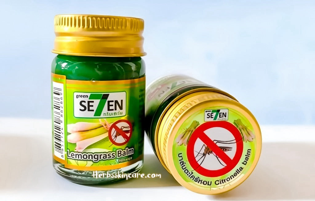 BÁLSAMO DE HIERBA LIMÓN VERDE SIETE (REPELENTE DE MOSQUITOS DE HIERBA LIMÓN) 50 G.