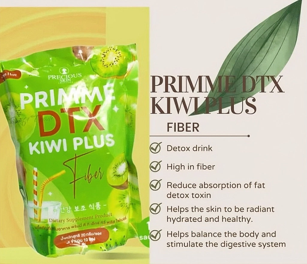 PRIMME DTX KIWI PLUS FIBER 200 G. (20 G. x 10 SACHETS)