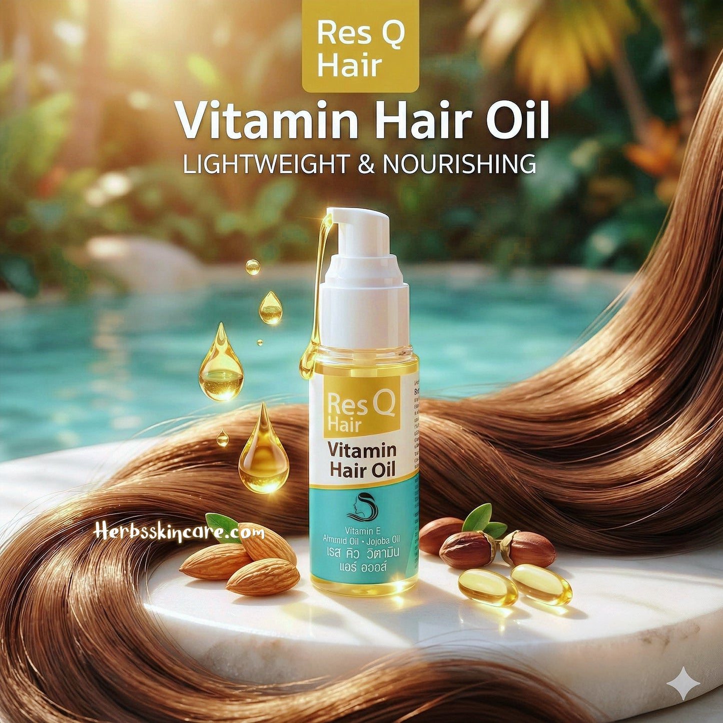 RES Q HAIR VITAMIN HAIR OIL 50 ML.