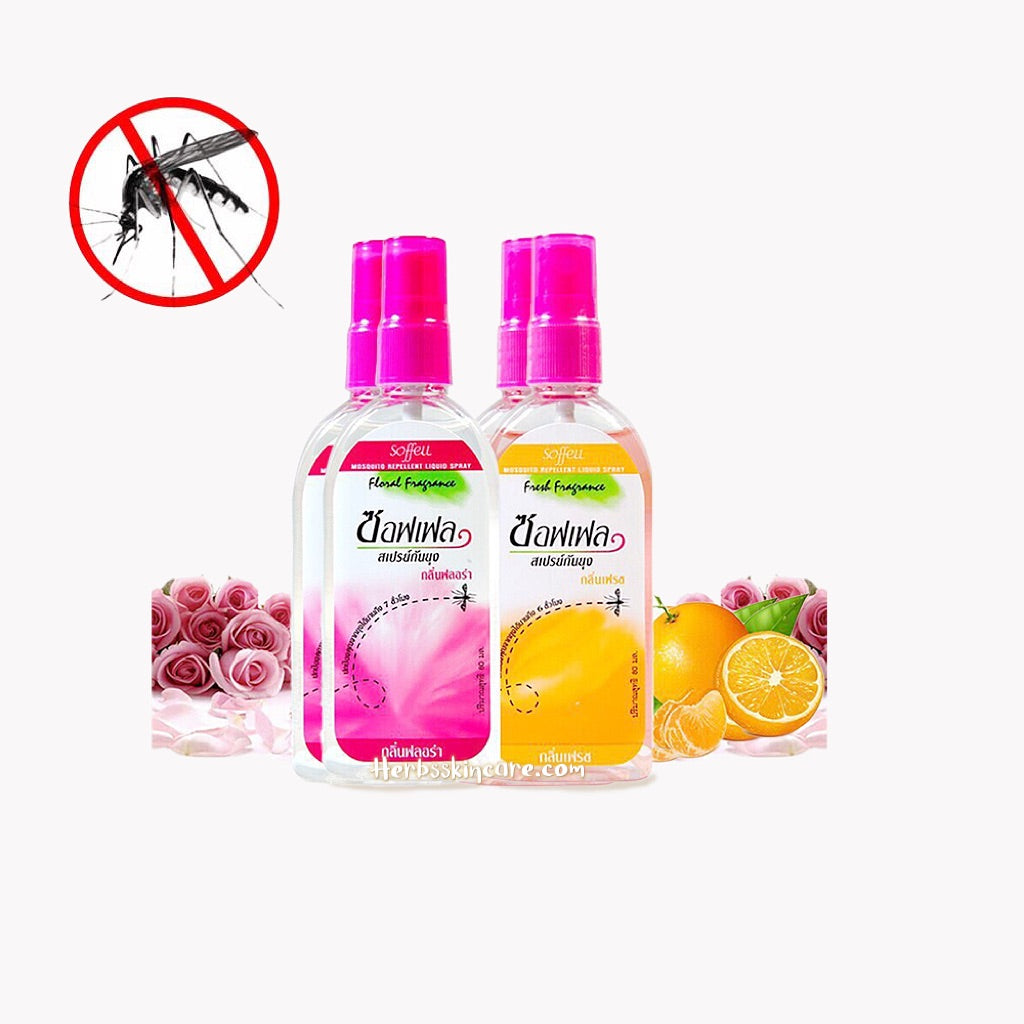 SOFFELL SPRAY - FLORAL (MOSQUITO REPELLENT) 30 ML. (BOX 12 PCS.)