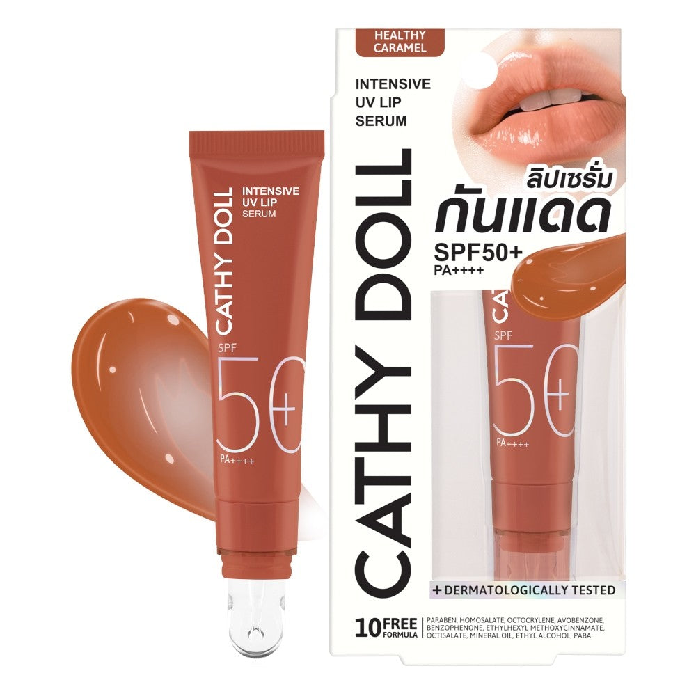 CATHY DOLL CARAMEL INTENSIVE UV LIP SERUM SPF50+ PA++++ 10 ML.