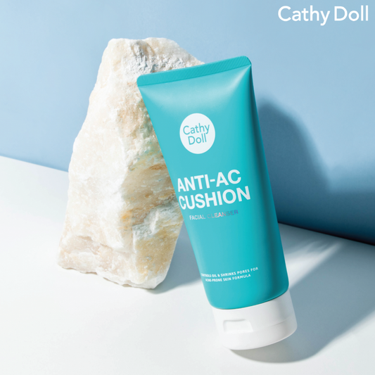 CATHY DOLL ANTI-ACNE CUSHION FACIAL FOAM CLEANSER 120 ML.