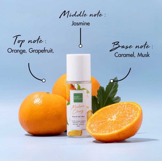 BABY BRIGHT BODY AND HAIR MIST 50 ML. - MODERN CLASSIC