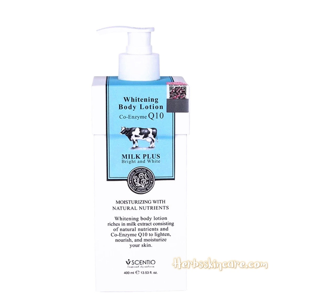 BEAUTY BUFFET SCENTIO MILK PLUS LOCIÓN CORPORAL ACLARADORA CON COENZIMA Q10 400 ML.