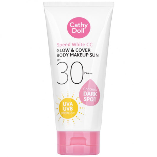 CATHY DOLL SPEED WHITE CC GLOW & COVER BODY MAKEUP SUNSCREEN SPF30 PA+++ 50 ML.