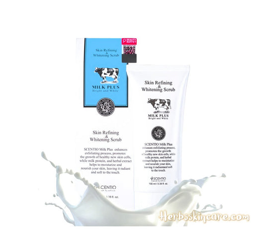 BEAUTY BUFFET SCENTIO MILK PLUS SKIN REFINING & WHITENING SCRUB 100 ML.