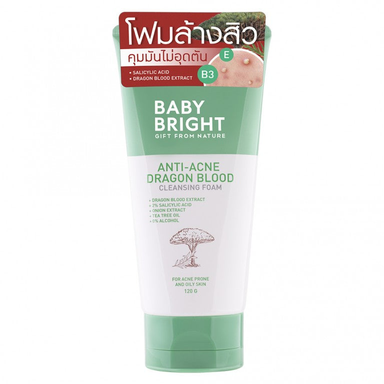 BABY BRIGHT ANTI-ACNE DRAGON BLOOD CLEANSING FOAM 120 G.