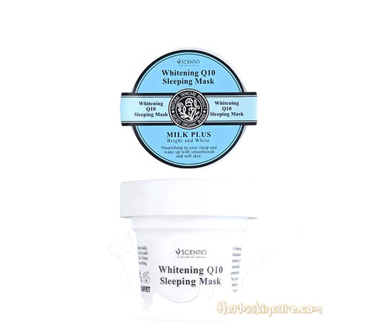 BEAUTY BUFFET SCENTIO MILK PLUS MASCARILLA DE NOCHE BLANQUEADORA Q10 45 G.