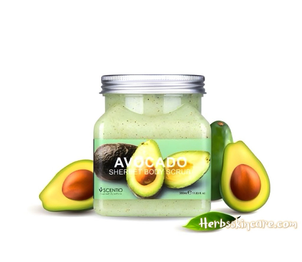 BEAUTY BUFFET SCENTIO AVOCADO BRIGHTENING SHERBET SCRUB 350 ML.