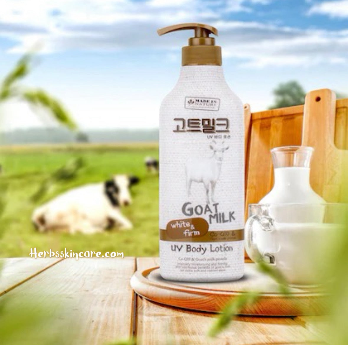 BEAUTY BUFFET MADE IN NATURE LOCIÓN CORPORAL DE LECHE DE CABRA 450 ML.