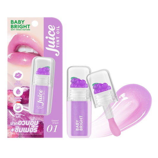 BABY BRIGHT JUICE TINT OIL LIP - 01 GLAZED GRAPE