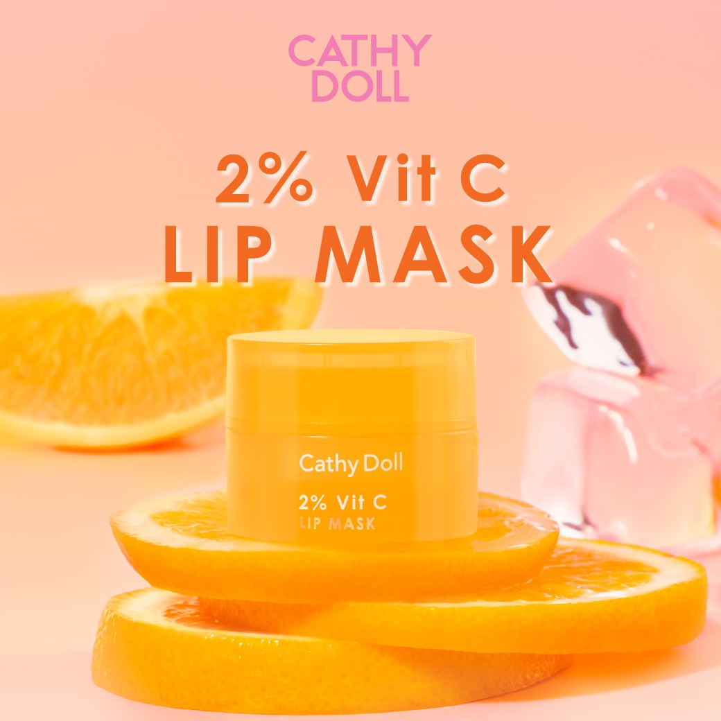 CATHY DOLL 2% VIT C LIP MASK - ORANGE BINGSU 4.5 G.