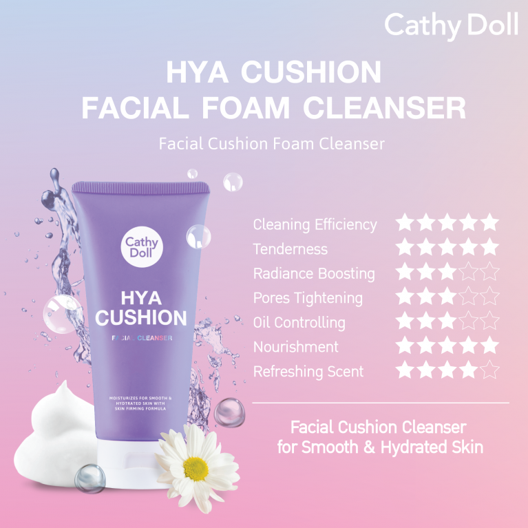 CATHY DOLL HYALURONIC FACIAL FOAM CLEANSER 120 ML.