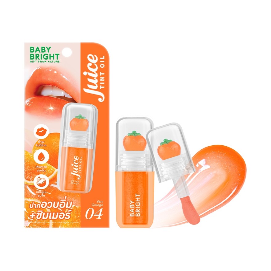 BABY BRIGHT JUICE TINT ACEITE LABIAL - 04 NARANJA INTENSO