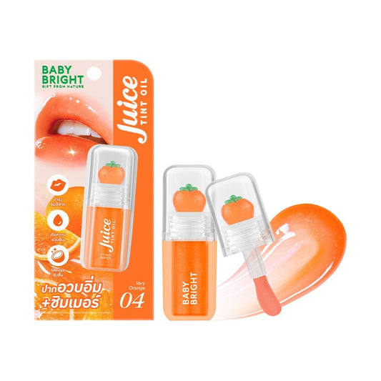 BABY BRIGHT JUICE TINT OIL LIP - 04 VERY ORANGE 3.1 G.