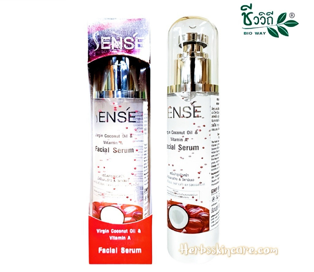 SENSE SÉRUM FACIAL DE ACEITE DE COCO Y VITAMINA A 100 ML.