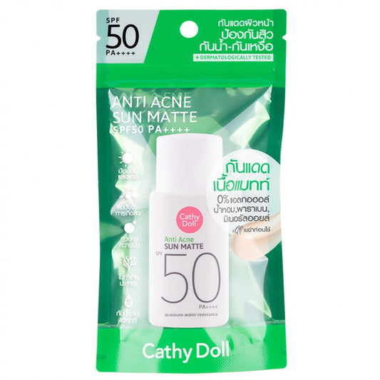 CATHY DOLL ANTI-ACNE SUN MATTE SPF50 PA++++ 15 G.