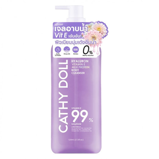 CATHY DOLL HYALURON VITAMIN E MILK PROTEIN BODY CLEANSER 520 ML.
