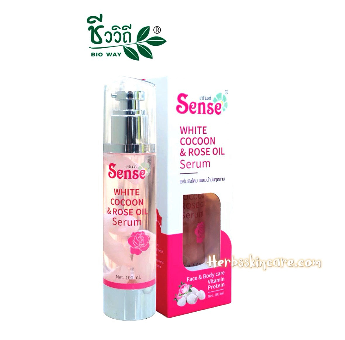 SENSE SILK SÉRUM MEZCLADO CON ACEITE DE ROSA 100 ML.