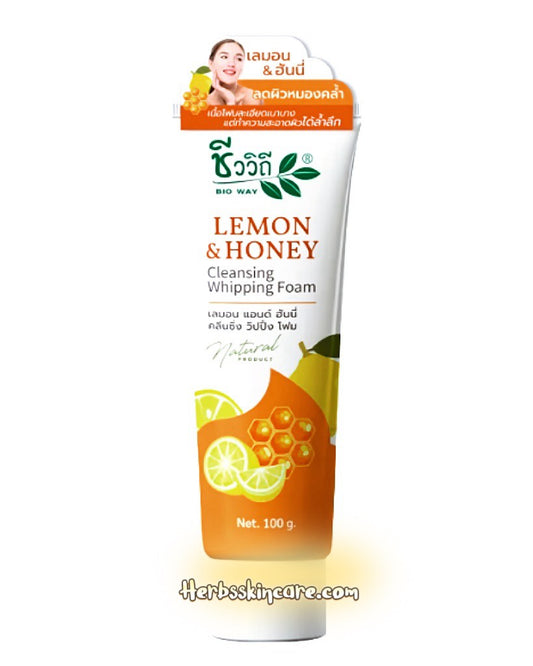 BIOWAY ESPUMA LIMPIADORA DE LIMÓN Y MIEL 100 G.
