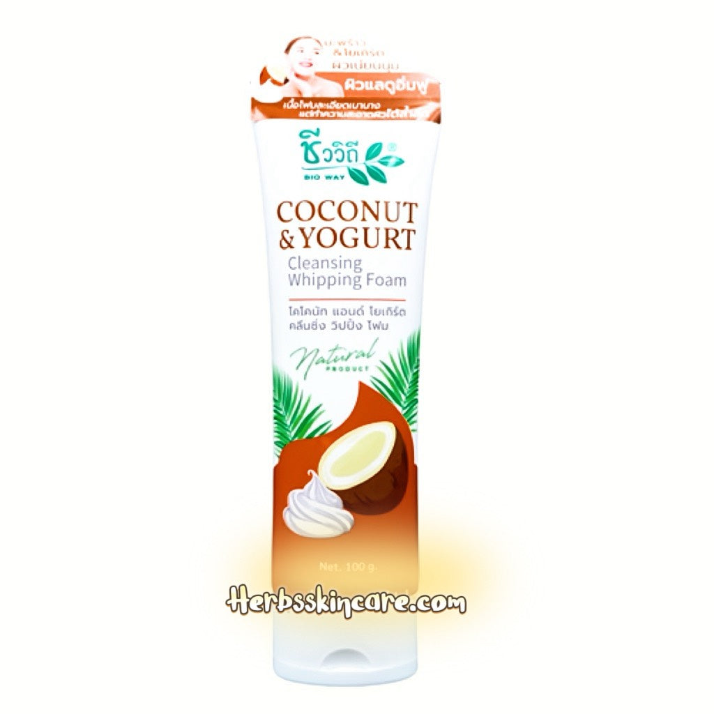 BIOWAY ESPUMA LIMPIADORA DE COCO Y YOGUR 100 G.