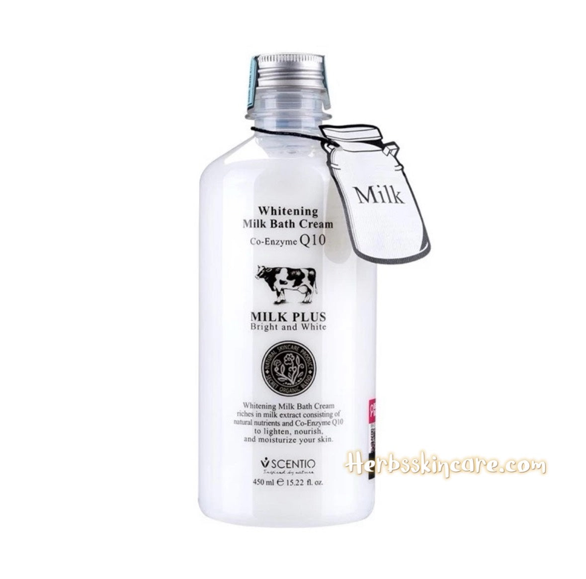 BEAUTY BUFFET SCENTIO LECHE PLUS CREMA DE DUCHA ACLARANTE Y BLANQUEADORA 450 ML.