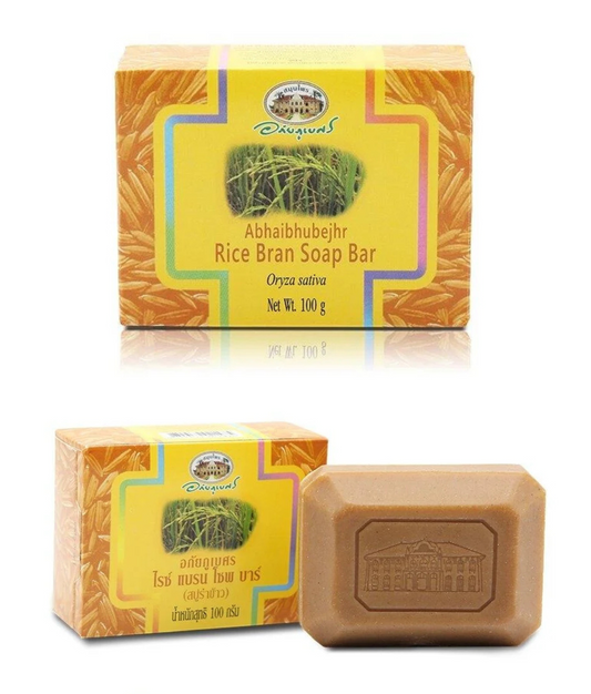 ABHAIBHUBEJHR RICE BRAN SOAP BAR 100 GM. (RICE BRAN SOAP)