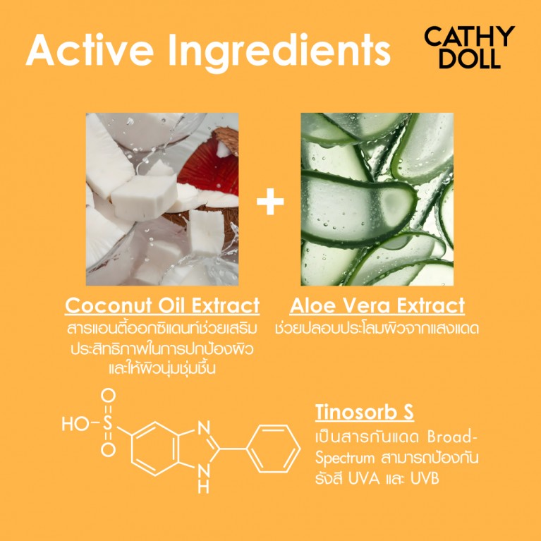 CATHY DOLL ULTRA LIGHT SUN FLUID SPF50+ PA++++ 70 ML.