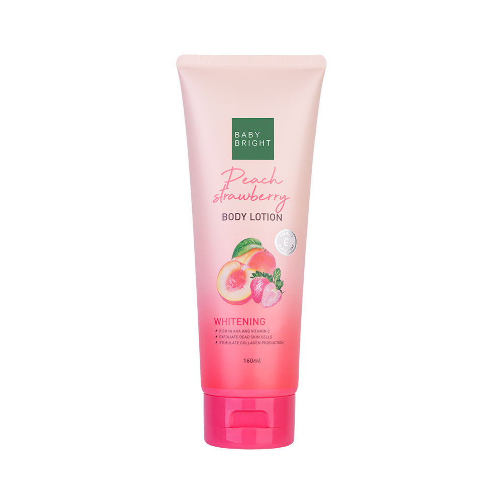 LAIT CORPOREL BABY BRIGHT 160 ML. - PÊCHE FRAISE (ÉCLAIRCISSANT)