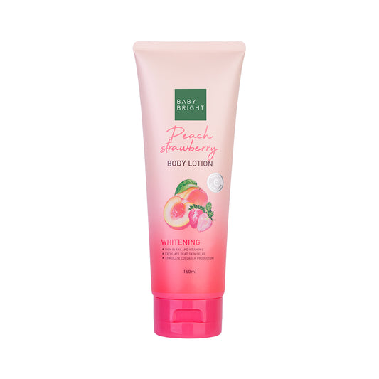 LAIT CORPOREL BABY BRIGHT 160 ML. - PÊCHE FRAISE (ÉCLAIRCISSANT)