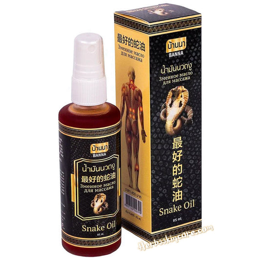 ACEITE DE SERPIENTE EN SPRAY PARA MASAJE BANNA 85 ML. (PARA DOLORES MUSCULARES)