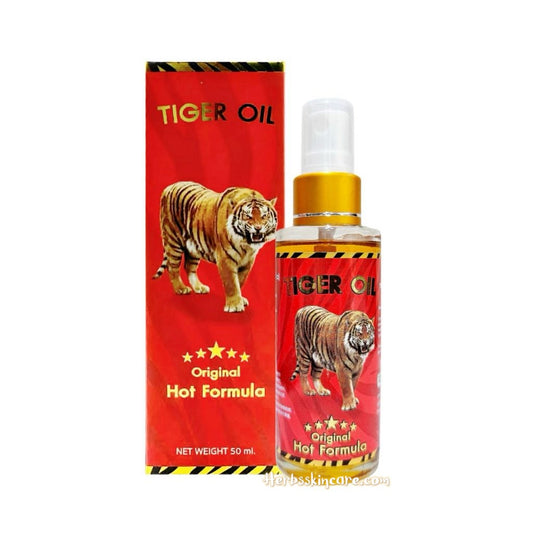 GREEN SEVEN RED TIGER OIL ORIGINAL (HOT FORMULA) FOR MUSCLE PAIN 50 ML.