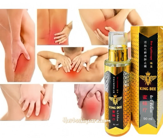 KING BEE MIEL JALEA TRATAMIENTO DE APITERAPIA VENENO ALIVIA EL DOLOR MASAJE RELAJANTE 90 ML.