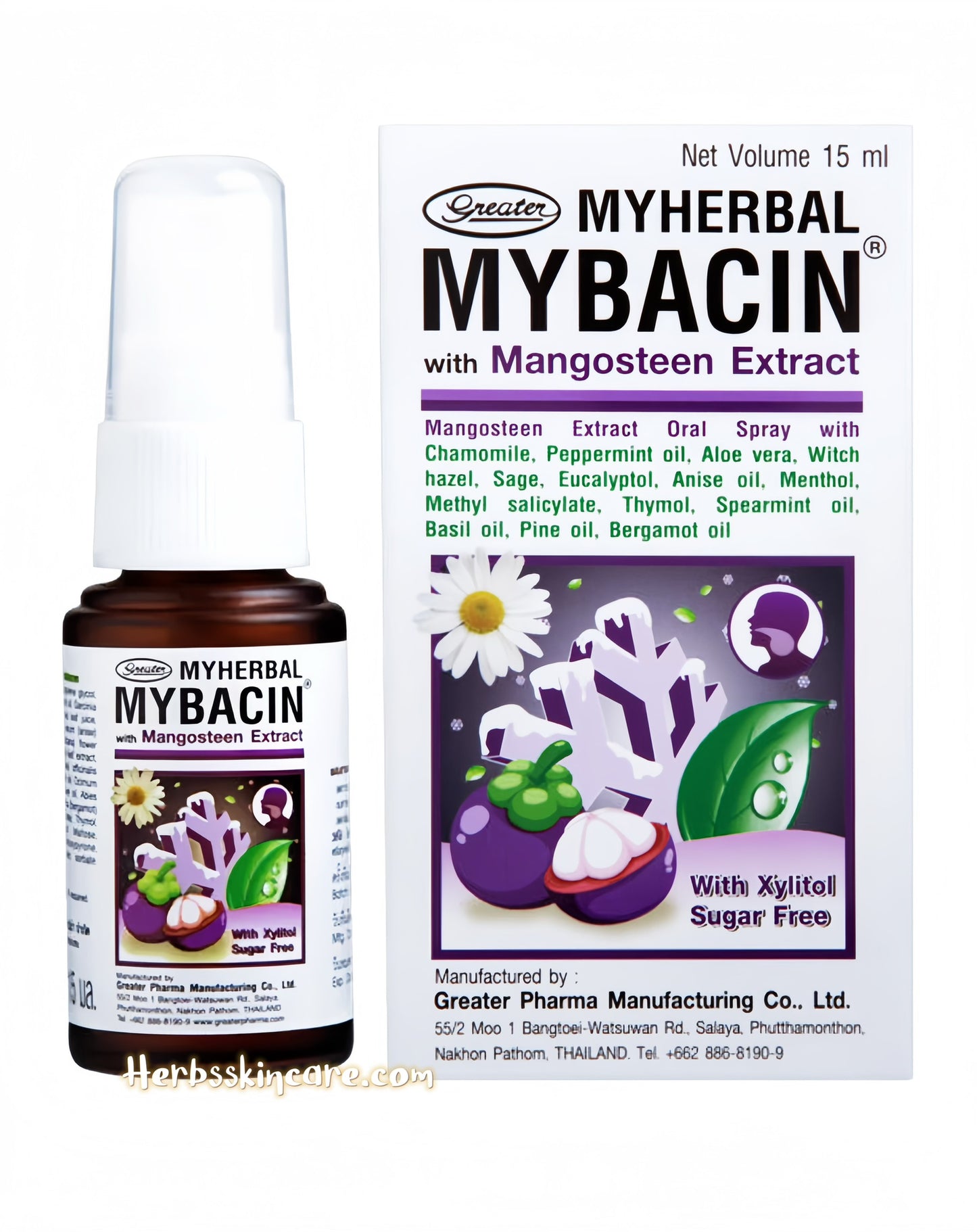 MYHERBAL MYBACIN SPRAY BUCAL CON MANGOSTÁN 15 ML. (SPRAYS BUCALES ANTITUSIVOS)