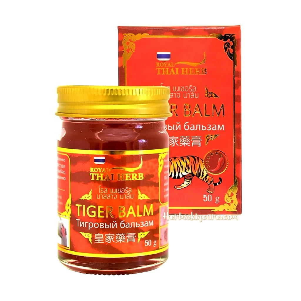 HIERBA REAL TAILANDESA - BÁLSAMO DE TIGRE ROJO 50 G. (FÓRMULA CALIENTE)