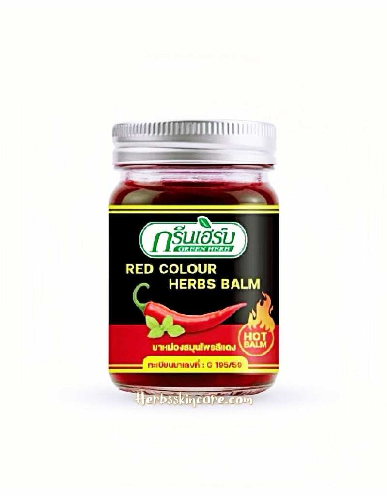 HIERBA VERDE (BÁLSAMO COLOR ROJO) - FÓRMULA EXTRACTO DE CHILE 50 G.