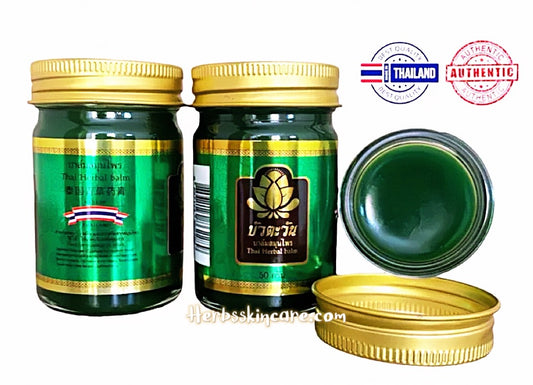 THAI BUA TAWAN HERBAL GREEN MASSAGE BALM 50 G.