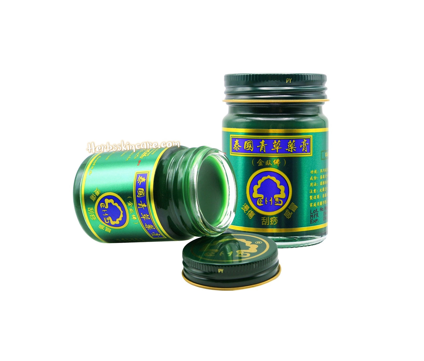 BÁLSAMO DE HIERBAS TAILANDESAS PHOHERB FÓRMULA 2 (50G. X 3 UDS.)