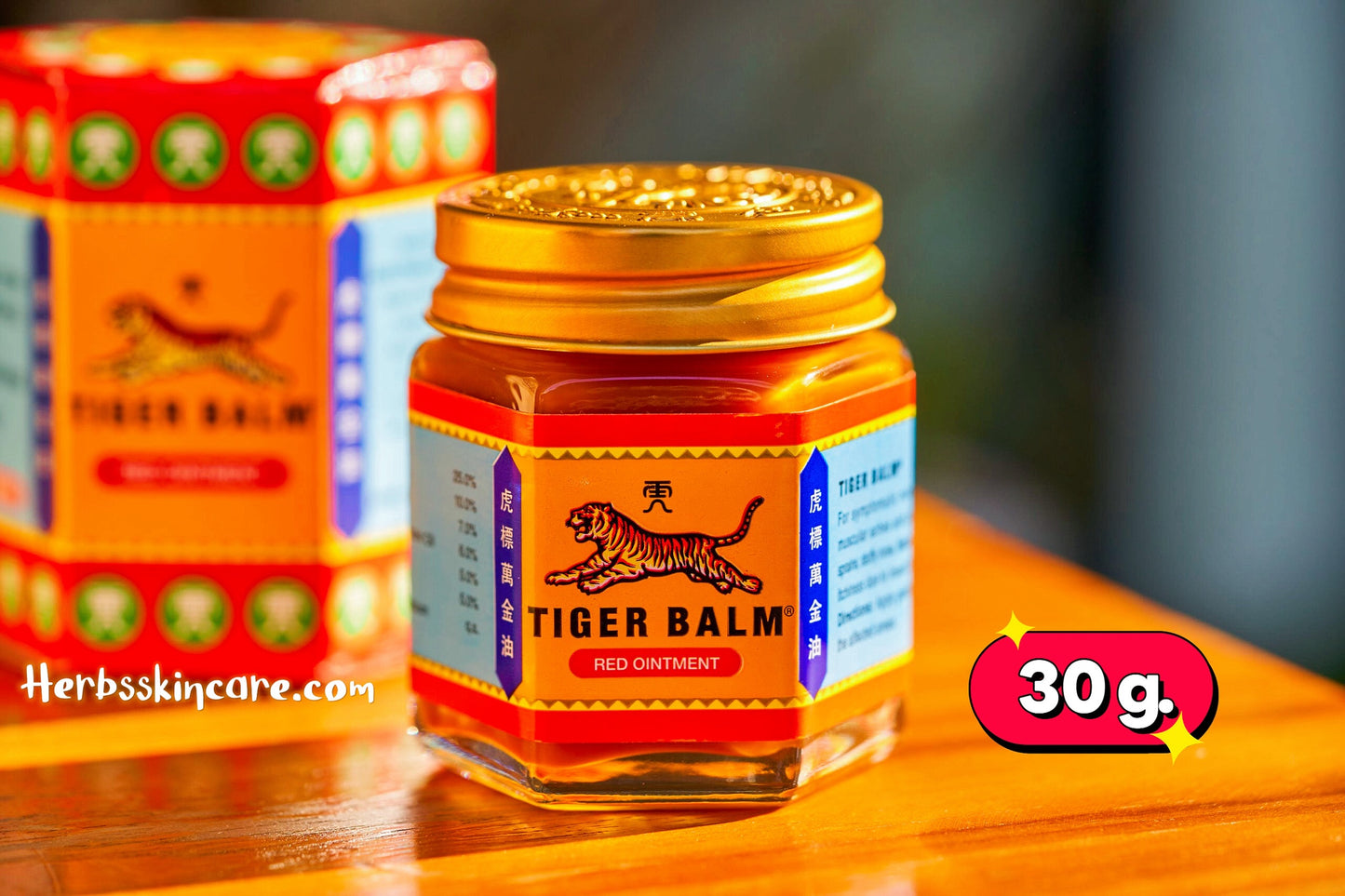 BÁLSAMO DE TIGRE ROJO UNGÜENTO HERBAL 30 G.