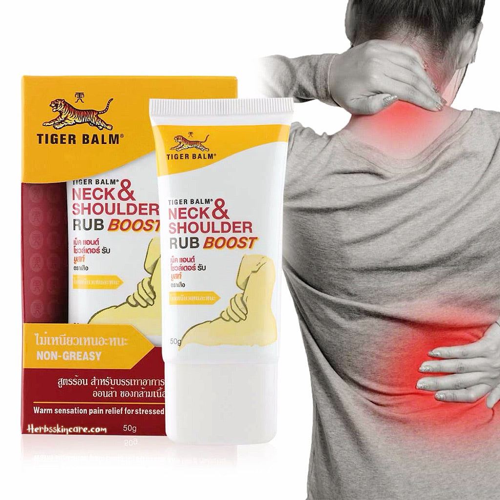 BÁLSAMO DE TIGRE PARA CUELLO Y HOMBROS BOOST 50 g. (FÓRMULA CALIENTE)