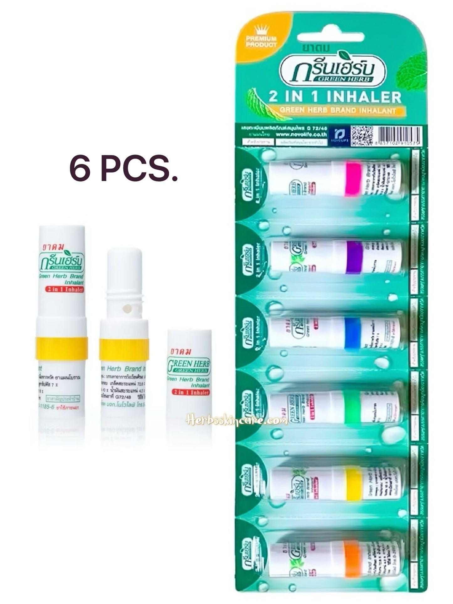 INYECTOR HERBAL VERDE 2 ML. (6 UDS.)